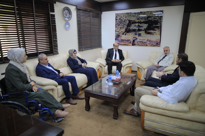 IUG President Welcomes Erasmus Plus Representative in a Short Visit